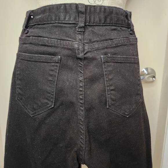 Black straight leg highwaist jeans - Picture 5 of 7